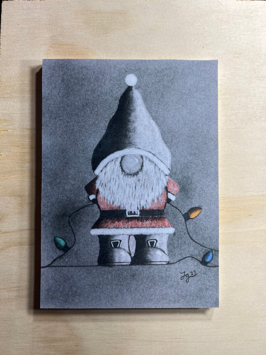 Holiday Gnome Greeting card Puzzle