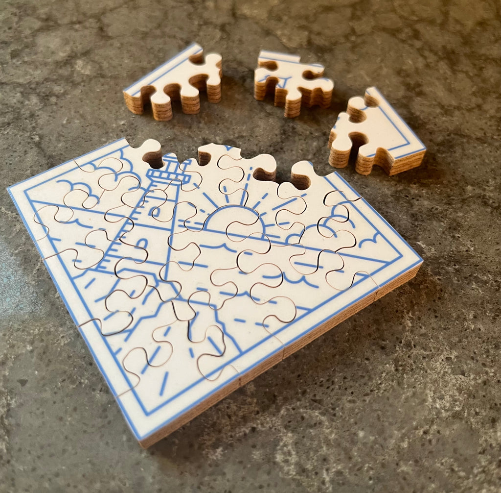 Diamond Lighthouse – Mini Hand-Cut Wooden Puzzle
