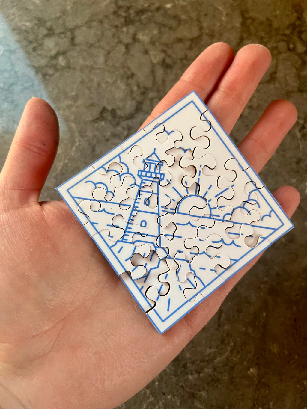 Diamond Lighthouse – Mini Hand-Cut Wooden Puzzle