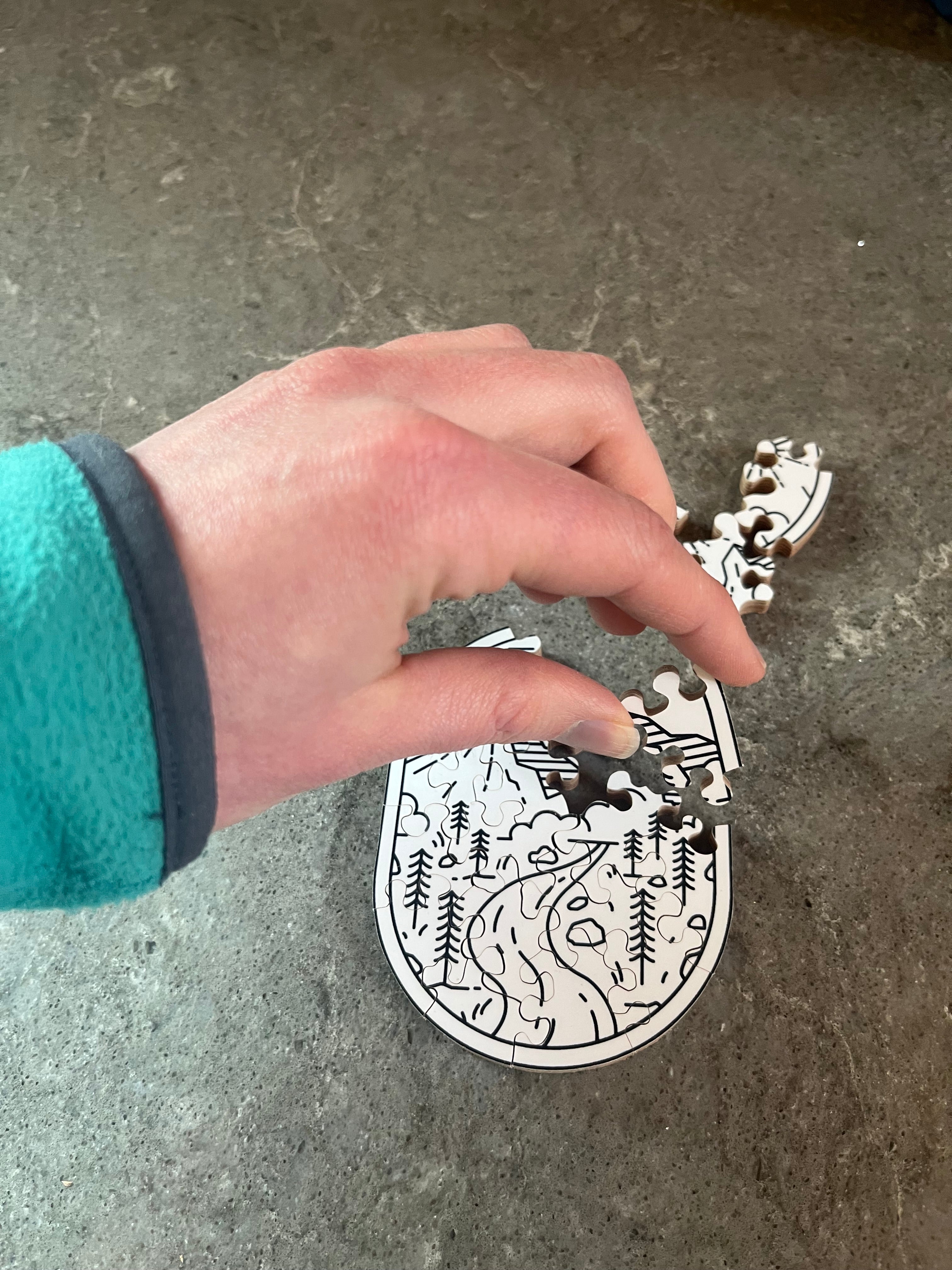 Mountain Road – Mini Wooden Puzzle