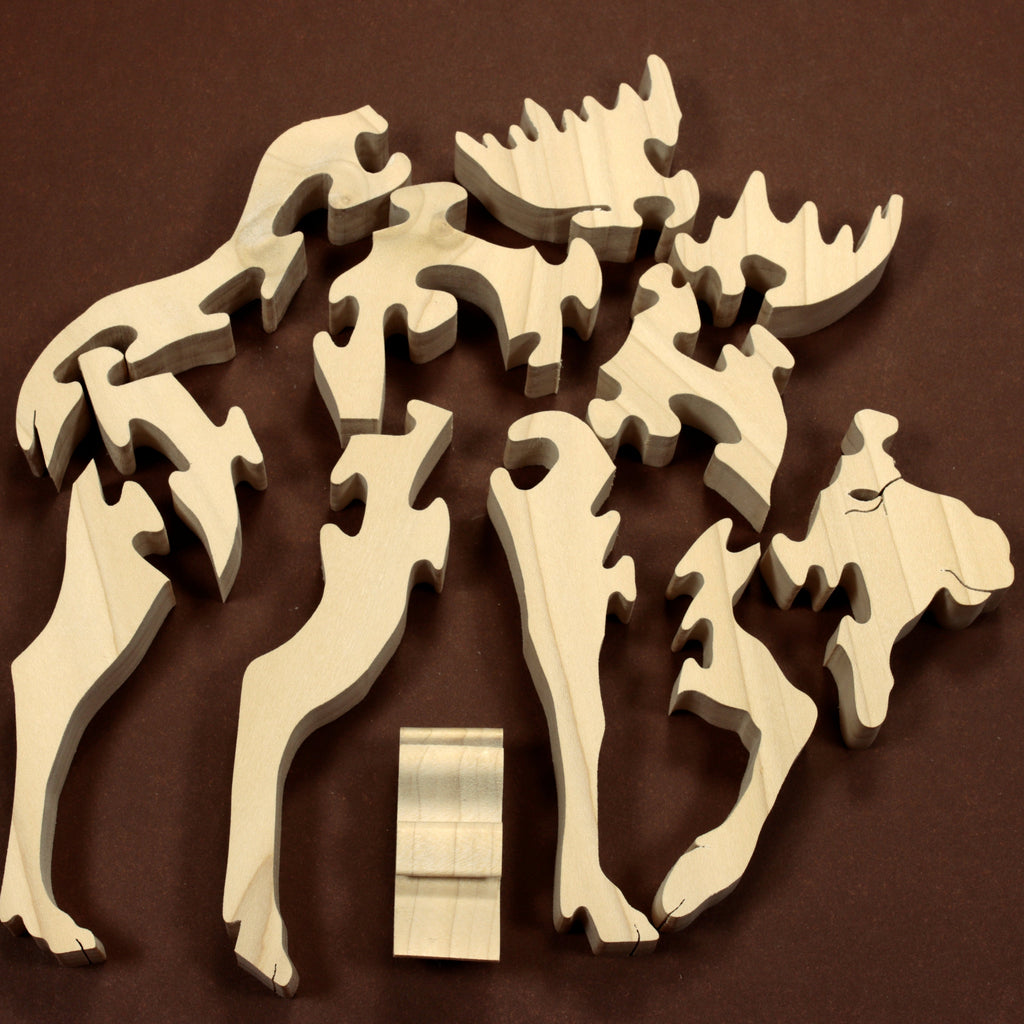 Wooden Moose Puzzle