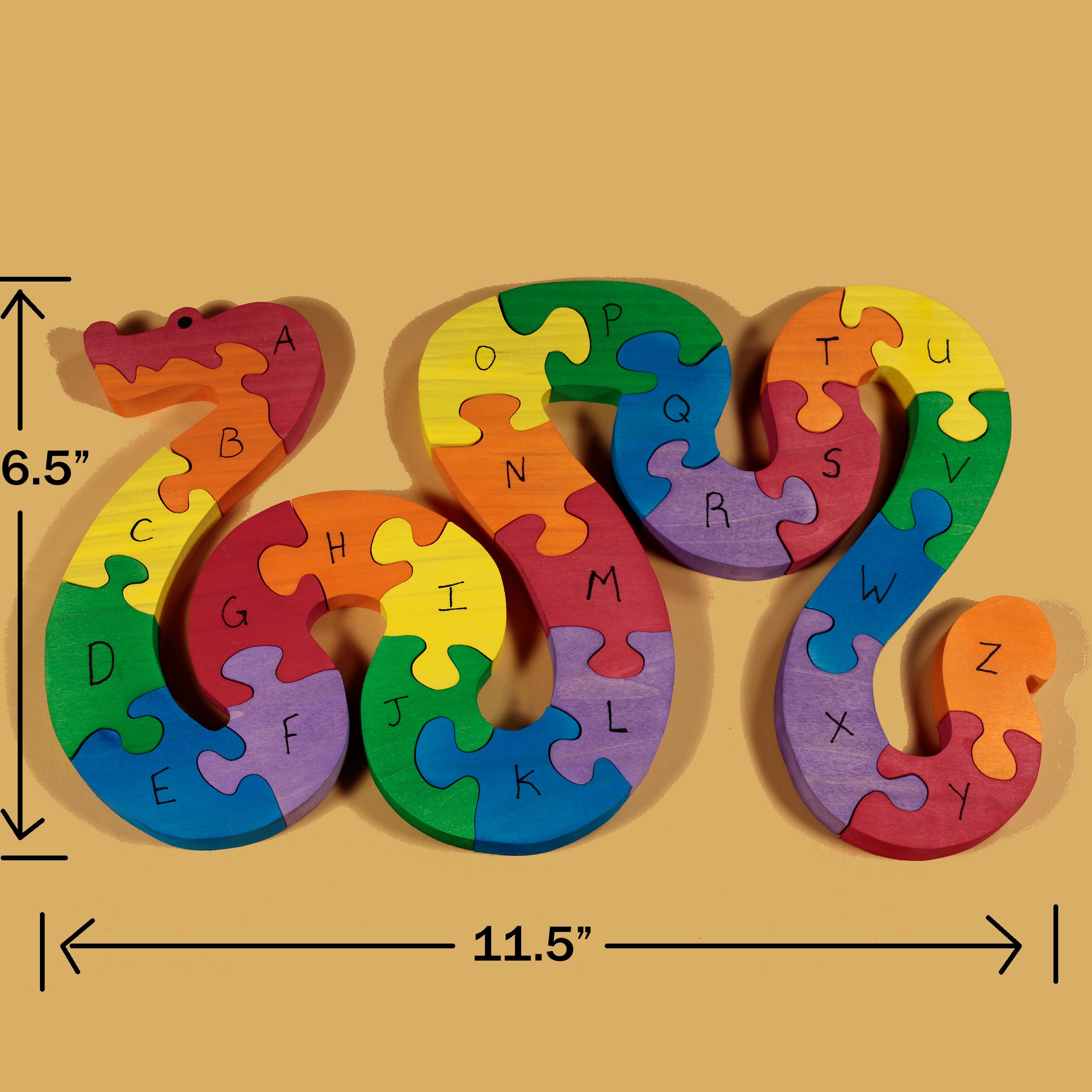 Wooden Snake Puzzle