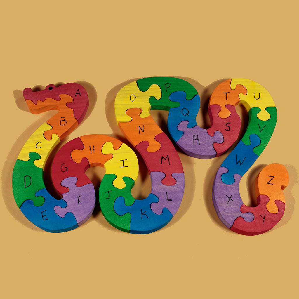 Wooden Snake Puzzle