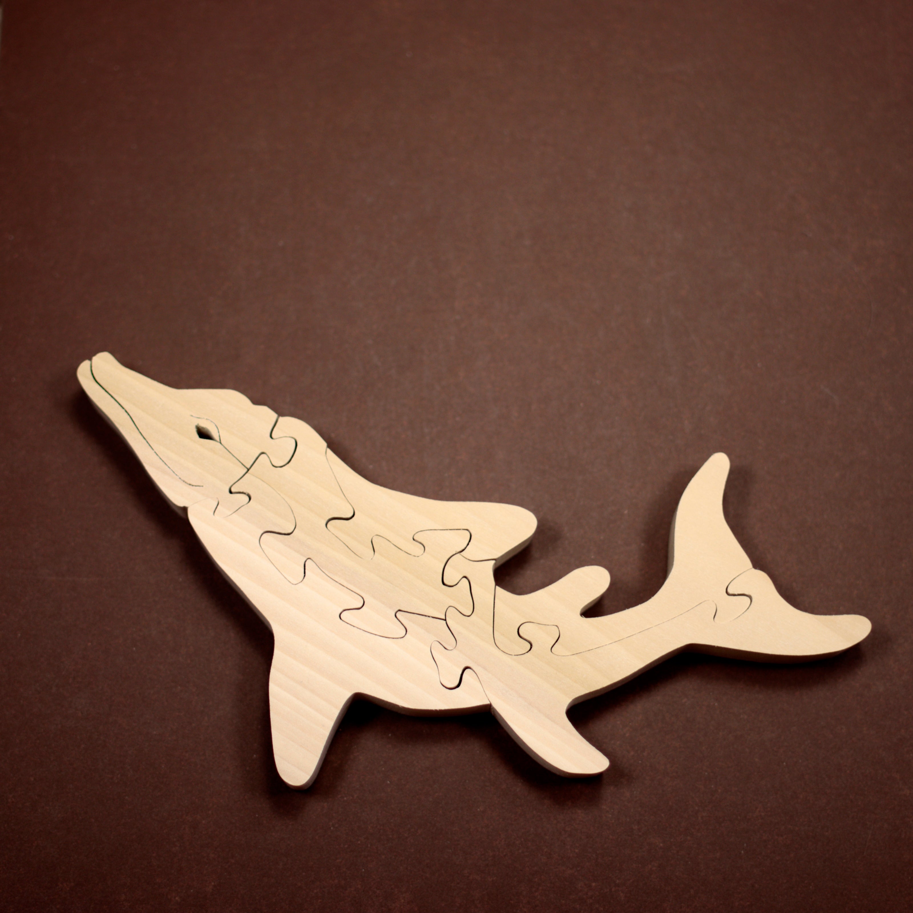 Wooden Ichthyosaur Dino Puzzle
