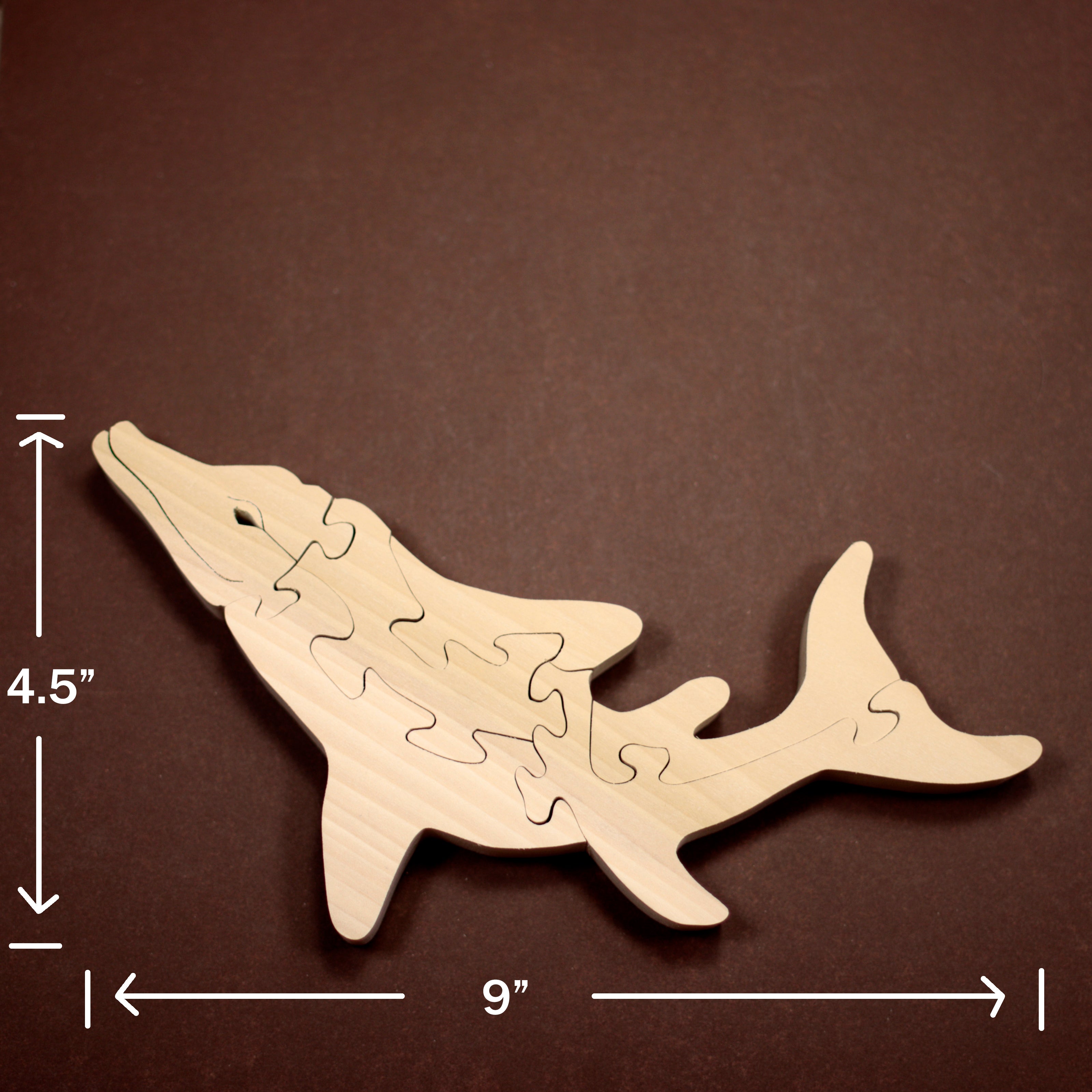 Wooden Ichthyosaur Dino Puzzle