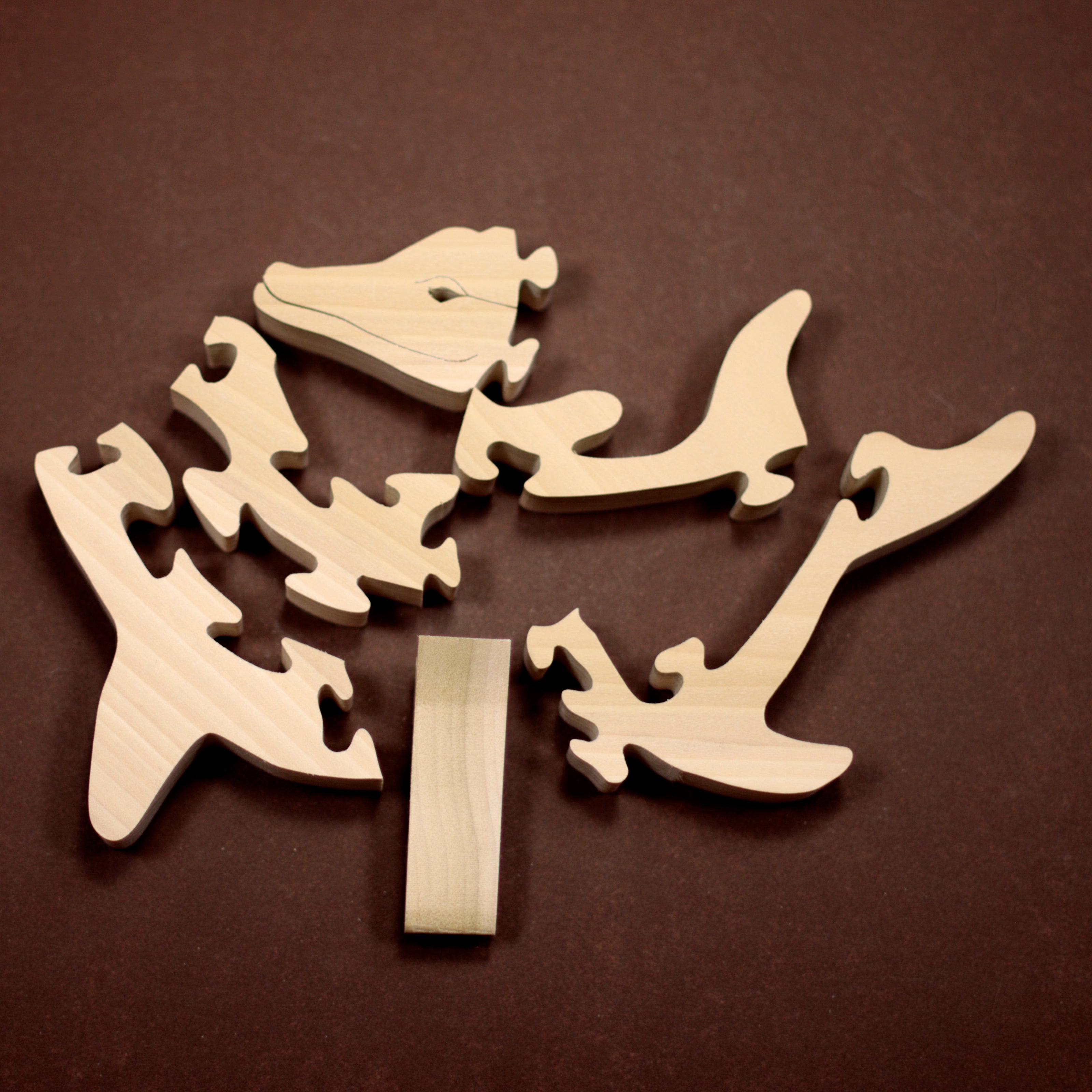 Wooden Ichthyosaur Dino Puzzle